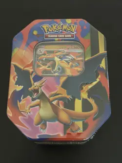 Pokemon TCG Mega Charizard Y EX Tin Sealed In Hand Ships Fast! - Image 1