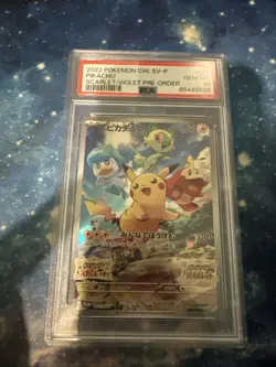 PSA 10 GEM MINT Pikachu 001/SV-P Scarlet & Violet Promo Japanese Pokemon Card - Image 1