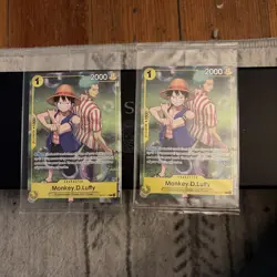 2x One Piece CCG Monkey.D.Luffy OP10-111 Rare Promo Card Factory Sealed - Image 1