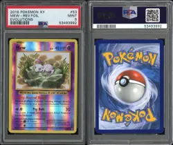2016 Pokemon XY Evolutions MEW 53/108 Reverse Holo PSA 9 - Image 5