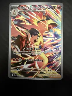 Pokemon TCG Ethan's Typhlosion Destined Rivals Illustration Rare Card 190/182 - Image 1