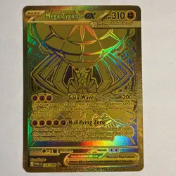 Pokemon Mega Zygarde EX Gold Secret Rare Full Art Holo Card 124/088 - Image 1