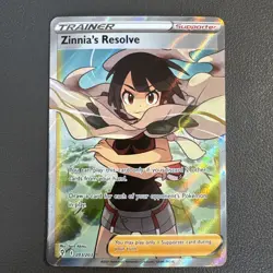 Pokemon Card - Zinnia's Resolve Evolving Skies 203/203 Ultra Rare NM - Image 1