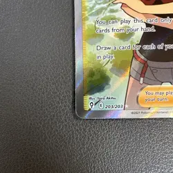Pokemon Card - Zinnia's Resolve Evolving Skies 203/203 Ultra Rare NM - Image 2