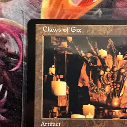 Mtg Claws of Gix MP Time Spiral Magic the Gathering Artifact Card Saga - Image 2