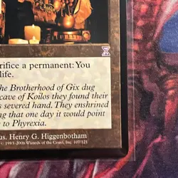 Mtg Claws of Gix MP Time Spiral Magic the Gathering Artifact Card Saga - Image 4