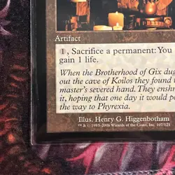 Mtg Claws of Gix MP Time Spiral Magic the Gathering Artifact Card Saga - Image 5