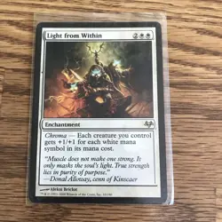 Light from Within Eventide HEAVILY PLD White Rare MAGIC GATHERING CARD ABUGames - Image 1