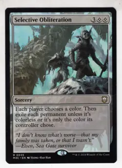 MTG Modern Horizons 3 Commander Rare Card #0035 Selective Obliteration - Image 1