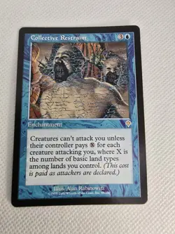 Wizards Collective Restraint Invasion Enchantment Blue Rare 49 Regular MTG - Image 1