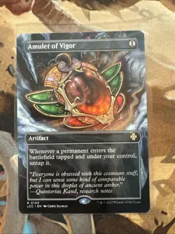 Amulet of Vigor Commander Ixalan Borderless Rare Regular Artifact 103 MTG …NM - Image 1