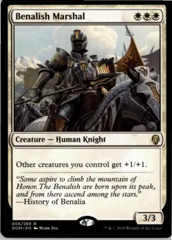 Benalish Marshal R Dominaria 6 NM MTG x1 - Image 1
