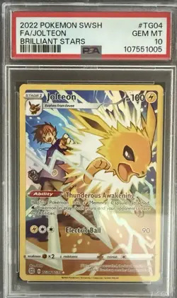 Jolteon #TG04/TG30 - 2022 Pokemon SWSH Brilliant Stars - Gem MINT PSA 10 - Image 1