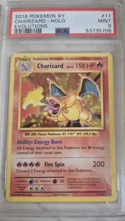 2016 XY Evolutions Charizard 11/108 Holo Pokemon Psa 9 💎 Mint - Image 1