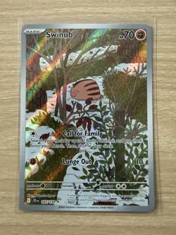 Pokemon TCG Swinub 165/159 Illustration Rare Journey Together - NM - Image 3