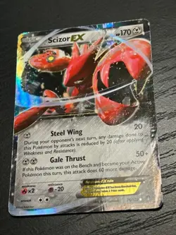 Pokemon Scizor EX 76/122 XY BREAKpoint Holo Ultra Rare - MP - Image 1
