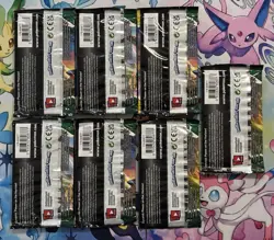 Pokemon Evolving Skies Booster Pack Lot Of 7 Factory Sealed - Image 2