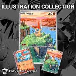 Pokemon TCG – Black Bolt & White Flare Unova Victini Illustration Collection - Image 2