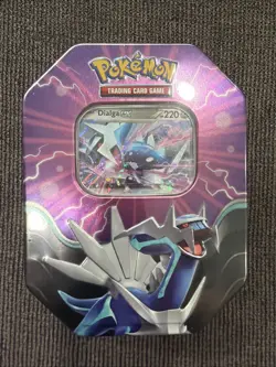Pokemon TCG: Azure Legends Dialga ex Tin - 4 Booster Packs! - Image 1