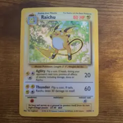 Pokemon TCG - Raichu 14/102 - Base Set Holo - Unlimited 1999 MP - Image 1