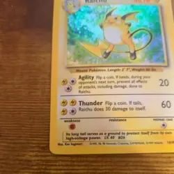 Pokemon TCG - Raichu 14/102 - Base Set Holo - Unlimited 1999 MP - Image 4