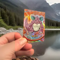 topps Pokemon TV Animation Edition Series 1 Rainbow Holo Foil #34 Nidoking - Image 1
