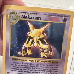 Alakazam #1 / 102 Base Set SHADOWLESS Holo - LP - Pokemon 1999 TCG WOTC Vintage - Image 3