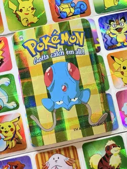 Pokemon 151 Vintage Pocket Monsters Vending HOLO Prism Sticker 2000 Nintendo - Image 2