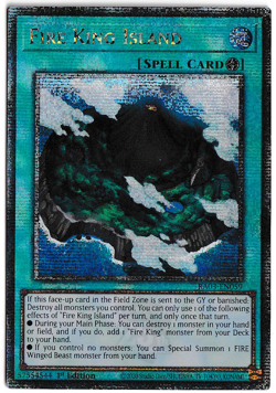 Fire King Island : 1st Edition Quarter Century Secret Rare RA03-EN059 YuGiOh - Image 1