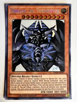 Yugioh - Obelisk The Tormentor - TN19-EN007 - Limited Edition - Mint - Image 1