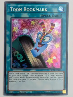 Toon-Lesezeichen BLCR-EN067 Secret Rare Englisch NM YUGIOH - Image 1
