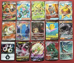 Pokemon Illustration Rare And Ultra Rare Mixed Lot 15 Near Mint - Image 1
