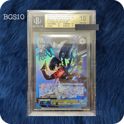 BGS 10 PSA Weiss Schwarz Persona 3 Protagonist & Thanatos Reload SP Signed 16 - Image 1