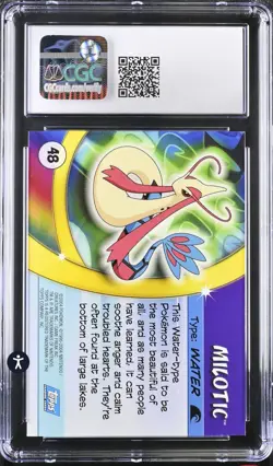 CGC 9 Milotic Pokemon Advanced Challenge Topps TCG Card 2004 #48 Low Pop - Image 2