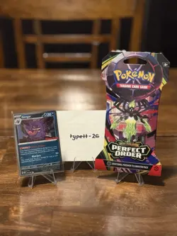 GameStop Stamped Gengar 055/088 Promo Card With One Perfect Order Sleeved Pack! - Image 1