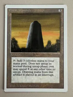 Basalt Monolith - MTG - REVISED (3rd) - ENGLISCH - ©1994 NM Uncommon - Image 1
