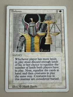 Balance - MTG - REVISED (3rd) - ENGLISCH - ©1994 EX Rare - Image 1