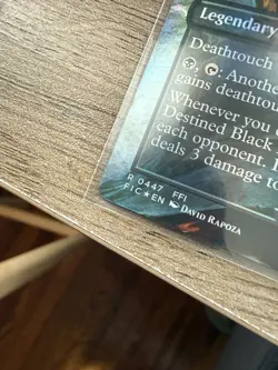 The Destined Black Mage (Borderless) Commander: Final Fantasy Foil - Image 3