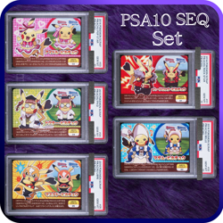 PSA 10 Pikachu Promo Pokemon Scrap Set of 5 Complete Seq Set Japanese 2014 - Image 1