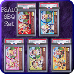 PSA 10 Pikachu Promo Pokemon Scrap Set of 5 Complete Seq Set Japanese 2014 - Image 2