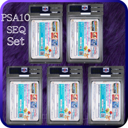 PSA 10 Pikachu Promo Pokemon Scrap Set of 5 Complete Seq Set Japanese 2014 - Image 3