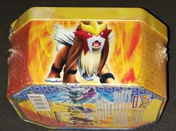 POKEMON RAIKOU LEGENDARY TIN BOX SEALED 4 BOOSTERS 2 FOILS 2010 RARE HTF 820650106811 - Image 3