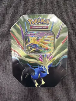 Pokemon TCG Azure Legends Tin Xerneas Factory Sealed - 4 Packs! - Image 1