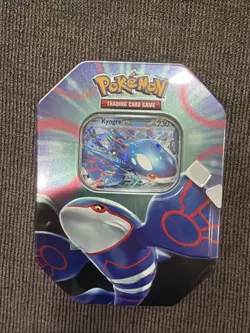 Pokemon TCG: Azure Legends Kyogre ex Promo Tin with 4 Packs Inside! - Image 1