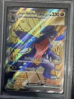 Pokemon TCG Cynthia's Garchomp ex 215/182 Sv10: Destined Rivals Holo PSA 10 - Image 5