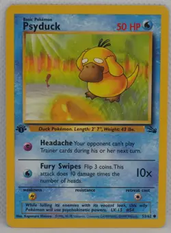 Psyduck 53/62 1st Edition Fossil Regular Pokemon TCG - Image 1