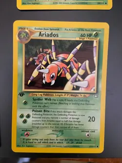 Pokemon TCG Ariados Neo Genesis 27 Regular 1st Edition Uncommon - Image 1