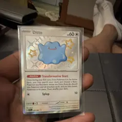 Pokemon Ditto SV: Paldean Fates Shiny Rare Holo 201/091 60 HP English - Image 1