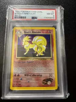 Pokemon Brock's Ninetales 3/132 Gym Challenge Holo Rare 70 HP EN - Image 1