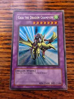 YUGIOH! GAIA THE DRAGON CHAMPION LOB-125 SECRET X1 - PL! - Image 1